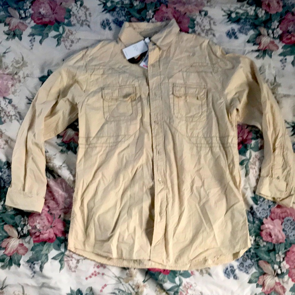Caffeine casual button down shirt